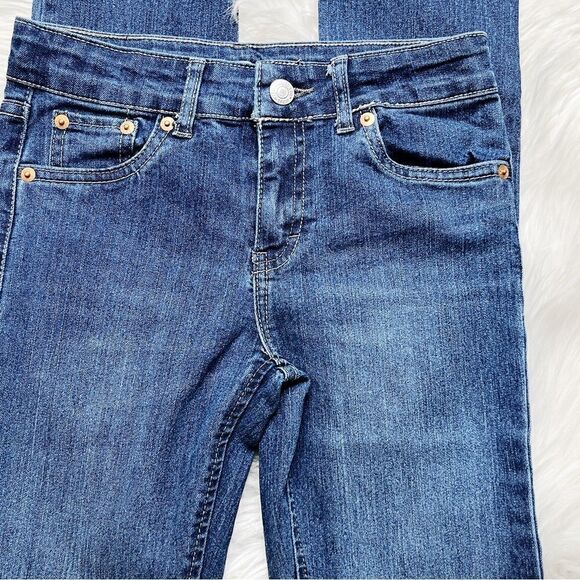 Levi's Girlfriend Skinny Jeans Denim Dark Wash Size 10 - Picture 3 of 7